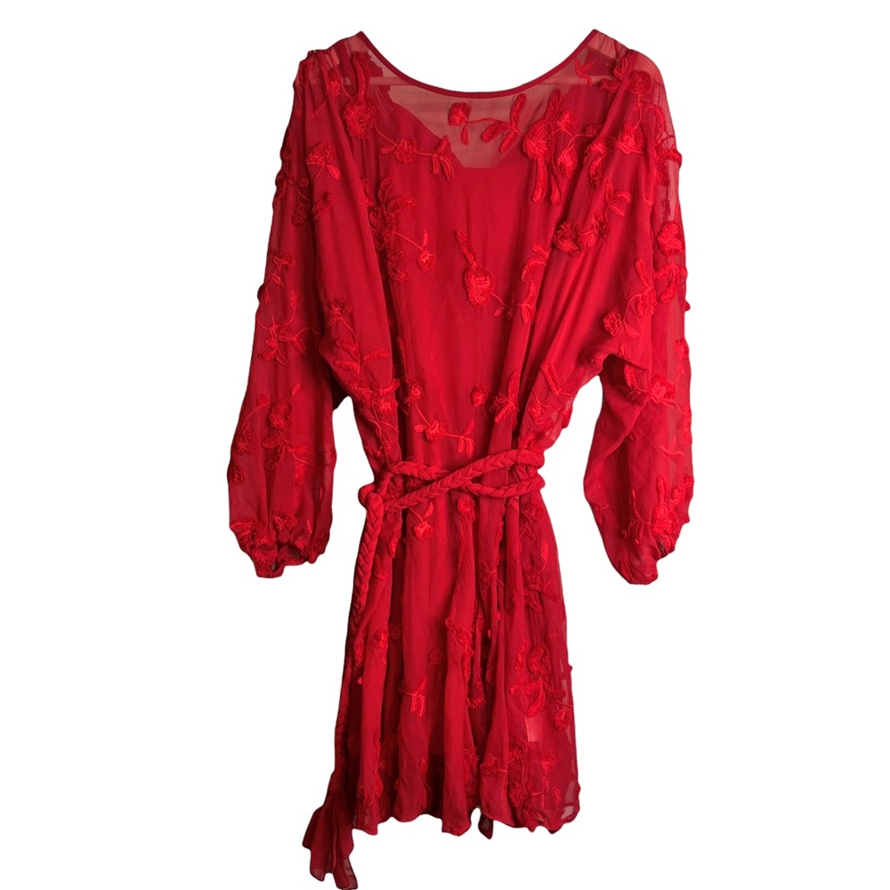 Anthropologie Mare Mare Amal Textured Embroidered Dress. NWT - Picture 6 of 10